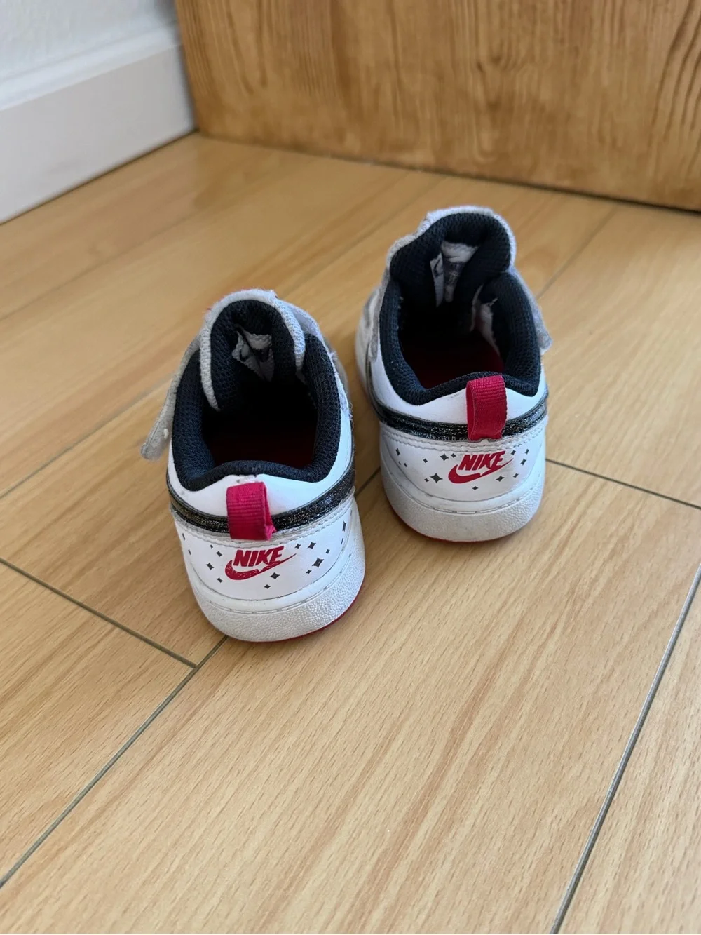 Nike Court Borough with Glitter Swoosh Size 8C